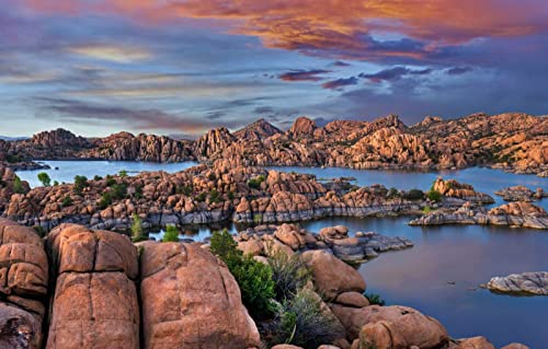 Geschenke für Kinder 3D-Puzzle 2000 Teile, Natürliche Schönheit, Arizona, USA, Granite Dells, Watson Lake 70x100CM Geschenke für Kinder 3D-Puzzle 2000 Teile, Natürliche Schönheit, Arizona, USA, Granite Dells, Watson Lake 70x100CM von EZMLFA