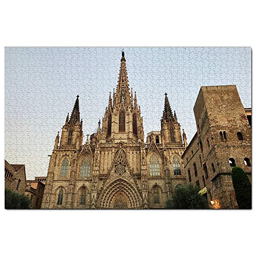 Gotisches Viertel der Kathedrale von Spanien, Barcelona, Puzzle, 1000 Teile, Puzzle für Erwachsene, Grafik, Reisesouvenir, 50 x 70 cm Gotisches Viertel der Kathedrale von Spanien, Barcelona, Puzzle, 1000 Teile, Puzzle für Erwachsene, Grafik, Reisesouvenir, 50 x 70 cm von EZMLFA