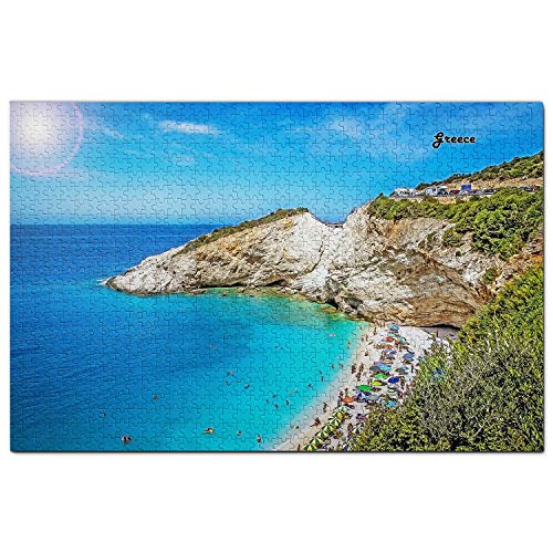 Griechenland Puzzle 2000 Teile Griechenland Lefkada Puzzle Spiel Kunstwerk Reise Souvenir 70x100CM von EZMLFA