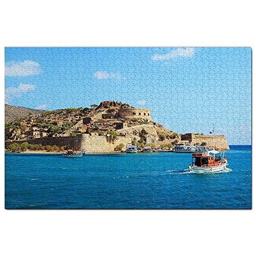 Griechenland Spinalonga Kreta Puzzle 2000 Teile Puzzle Spiel für Erwachsene Grafik Reise Souvenir 70x100CM von EZMLFA