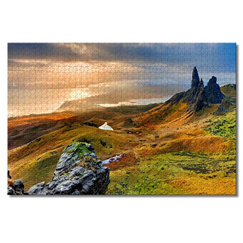 Großbritannien, England, Isle of Skye, Old Man of Storr, Puzzle für Erwachsene und Kinder, 1000 Teile, Puzzlespiel als Geschenk, Heimdekoration, besondere Reisesouvenirs, 50 x 70 cm Großbritannien, England, Isle of Skye, Old Man of Storr, Puzzle für Erwachsene und Kinder, 1000 Teile, Puzzlespiel als Geschenk, Heimdekoration, besondere Reisesouvenirs, 50 x 70 cm von EZMLFA