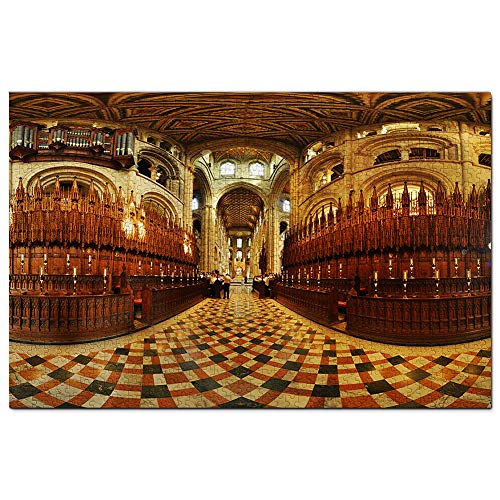 Großbritannien England Peterborough Kirche Kathedrale Puzzle 1000 Teile Spiel Kunstwerk Reise Souvenir 38x52CM von EZMLFA