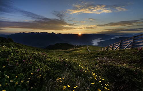 Hobby-Puzzle für Erwachsene, 1000 Teile, Naturschönheit, Sonne, 50 x 70 cm Hobby-Puzzle für Erwachsene, 1000 Teile, Naturschönheit, Sonne, 50 x 70 cm von EZMLFA