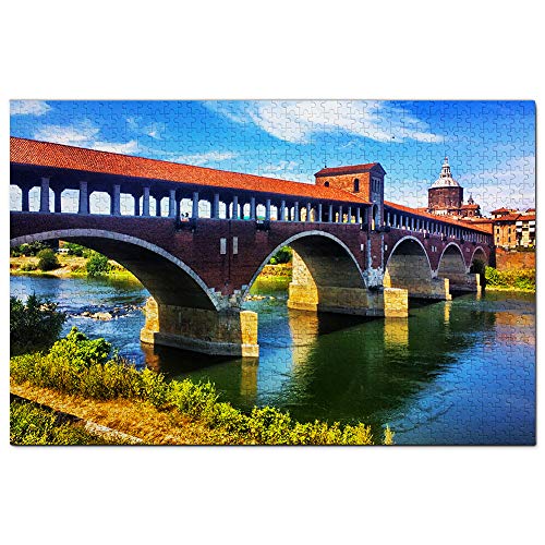 Italien Pavia Brücke Puzzle 1000 Teile Puzzle Spiel für Erwachsene Grafik Reise Souvenir 50x70CM Italien Pavia Brücke Puzzle 1000 Teile Puzzle Spiel für Erwachsene Grafik Reise Souvenir 50x70CM von EZMLFA