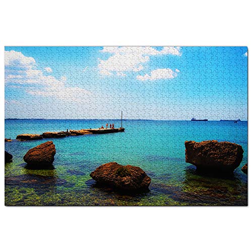 Italien Taranto Seehafen Puzzle 1000 Teile Puzzle Spiel für Erwachsene Grafik Reise Souvenir 50x70CM von EZMLFA