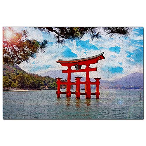 Japan-Puzzle, 2000 Teile, Japan Itsukushima Shinto-Schrein, Hiroshima, Puzzlespiel, Kunstwerk, Reise-Souvenir, 70 x 100 cm Japan-Puzzle, 2000 Teile, Japan Itsukushima Shinto-Schrein, Hiroshima, Puzzlespiel, Kunstwerk, Reise-Souvenir, 70 x 100 cm von EZMLFA