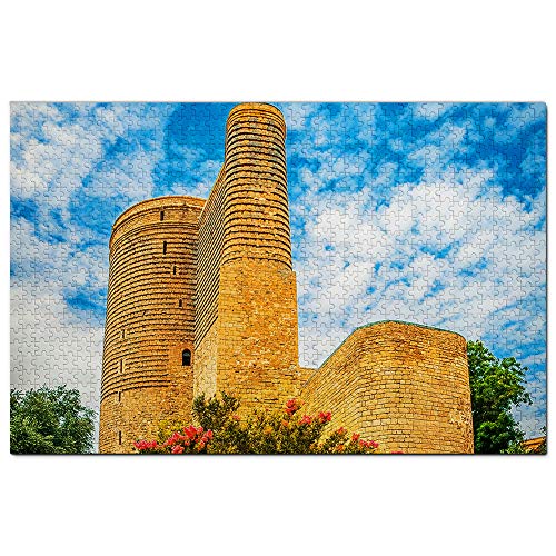 Jungfrauenturm Baku Aserbaidschan Puzzle 2000 Teile Spiel Kunstwerk Reise Souvenir Papier 70x100CM von EZMLFA