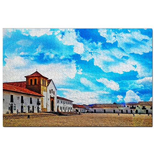 Kolumbien Puzzle 2000 Teile Kolumbien Hauptplatz Leyva Puzzle Spiel Kunstwerk Reise Souvenir Papier 70x100CM von EZMLFA