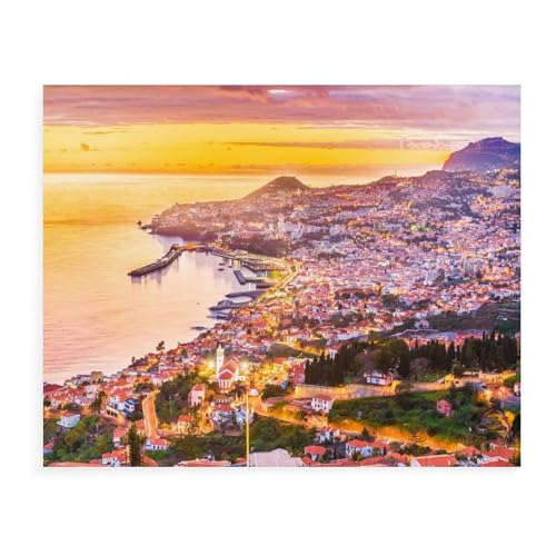 Madeira, Blick über Funchal, Puzzle für Erwachsene, 1000 Teile, DIY-Puzzle, schwierige Puzzles, Kinder, Lernspielzeug, Geschenk, Klassische Puzzlespiele, 26 x 38 cm Madeira, Blick über Funchal, Puzzle für Erwachsene, 1000 Teile, DIY-Puzzle, schwierige Puzzles, Kinder, Lernspielzeug, Geschenk, Klassische Puzzlespiele, 26 x 38 cm von EZMLFA