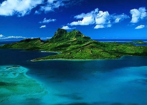 Mauritius Island 1000-teiliges Puzzle, Heimwanddekoration, Spielzeug für Erwachsene, 1000 Teile, 50 x 70 cm von EZMLFA