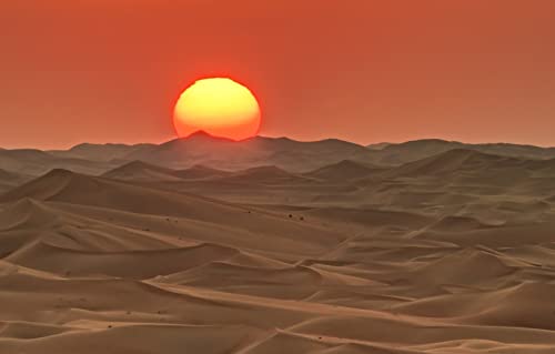 Memory-Puzzle für Erwachsene, 2000 Teile, Naturschönheit, Sonnenuntergang, Wüste, Vereinigte Arabische Emirate, Abu Dhabi, 70 x 100 cm Memory-Puzzle für Erwachsene, 2000 Teile, Naturschönheit, Sonnenuntergang, Wüste, Vereinigte Arabische Emirate, Abu Dhabi, 70 x 100 cm von EZMLFA