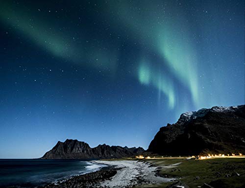 Natur Aurora Borealis 2000 Teile im hochwertigen Karton, Puzzleteile im wiederverschließbaren Beutel 70x100CM von EZMLFA