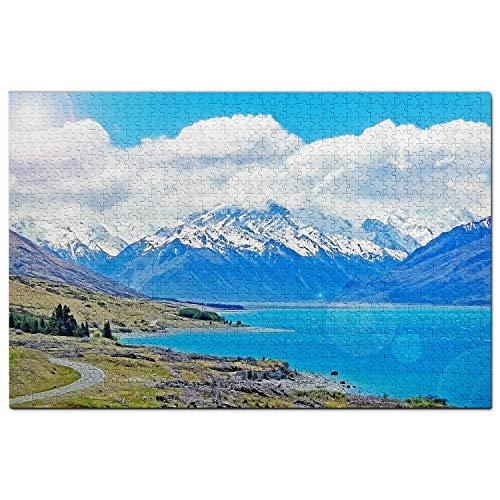 Neuseeland-Puzzle, 2000 Teile, Neuseeland, Lake Pukaki, Twizel, Puzzlespiel, Kunstwerk, Reise-Souvenir, Papier, 70 x 100 cm Neuseeland-Puzzle, 2000 Teile, Neuseeland, Lake Pukaki, Twizel, Puzzlespiel, Kunstwerk, Reise-Souvenir, Papier, 70 x 100 cm von EZMLFA