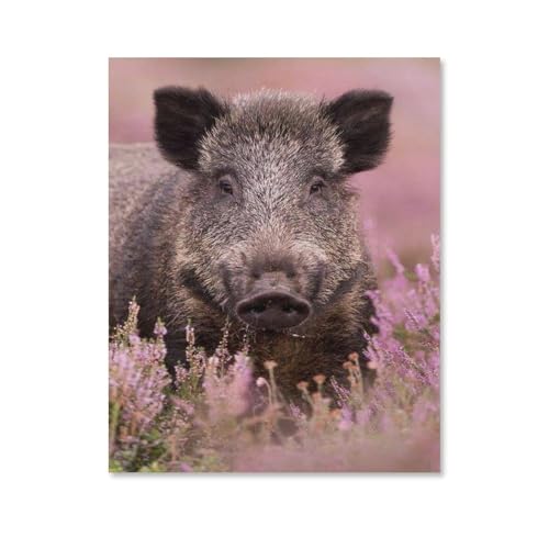 Papierpuzzle 1000 Teile, Wildschwein, Tier, Blume, rosa Landschaft, Lernspielzeug für Erwachsene, Geburtstagsgeschenk, 50 x 70 cm Papierpuzzle 1000 Teile, Wildschwein, Tier, Blume, rosa Landschaft, Lernspielzeug für Erwachsene, Geburtstagsgeschenk, 50 x 70 cm von EZMLFA