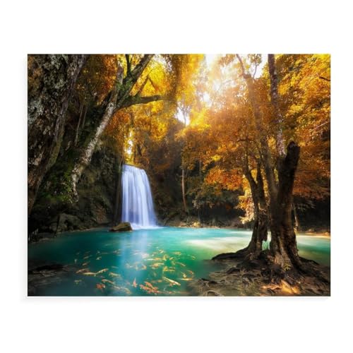 Papppuzzle 1000 Teile, Wasserfall, Puzzles, pädagogisches Pappspielzeug für Erwachsene, Geburtstagsgeschenk, 38 x 52 cm, 70 x 50 cm Papppuzzle 1000 Teile, Wasserfall, Puzzles, pädagogisches Pappspielzeug für Erwachsene, Geburtstagsgeschenk, 38 x 52 cm, 70 x 50 cm von EZMLFA