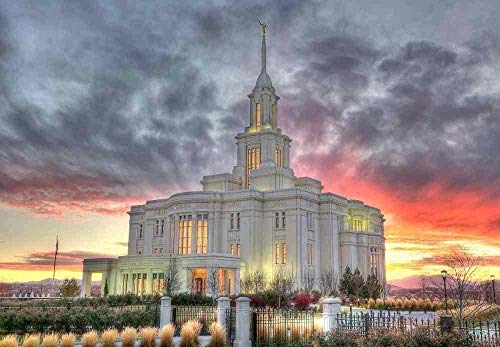 Payson Temple Jigsaw-1000 Stückpuzzle-Spiel 26x38CM von EZMLFA