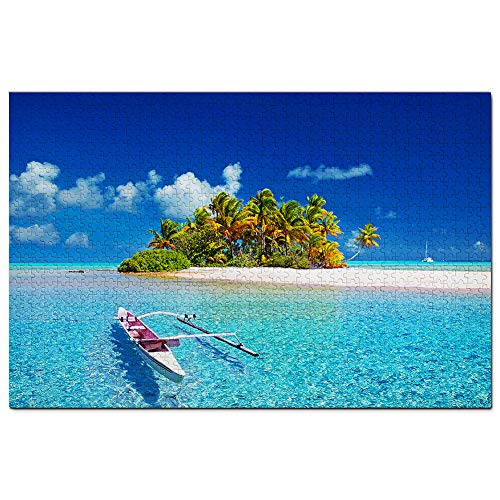 Polynesien Tahiti Island Puzzle 1000 Teile Spiel Kunstwerk Reise Souvenir 38x52CM von EZMLFA
