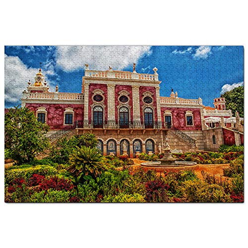 Portugal Palast von Estoi Puzzle 1000 Teile Puzzle Spiel für Erwachsene Grafik Reisesouvenir 26x38CM von EZMLFA
