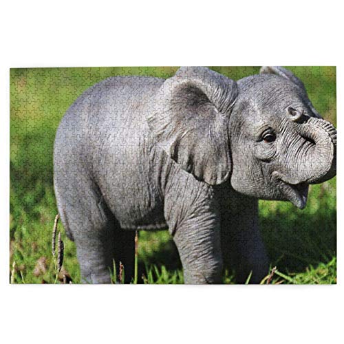 Puzzle 1000 Teile, Kleines Elefantenbaby, Neugeborener Elefant, Süßes Puzzlespielzeug, Familienspiel, Wanddekoration für Erwachsene und Jugendliche, 50 x 70 cm Puzzle 1000 Teile, Kleines Elefantenbaby, Neugeborener Elefant, Süßes Puzzlespielzeug, Familienspiel, Wanddekoration für Erwachsene und Jugendliche, 50 x 70 cm von EZMLFA
