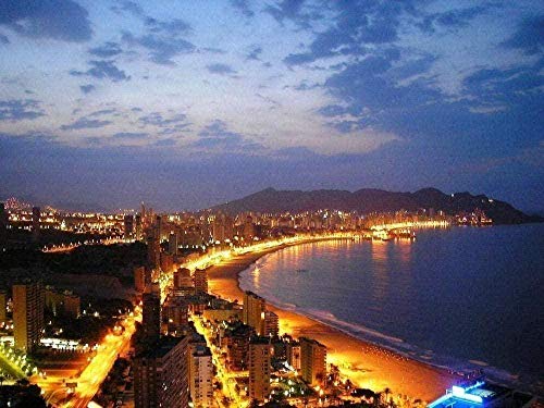 Puzzle 1000 Teile, Nachtansicht von Benidorm, Puzzle für Erwachsene und Kinder, Puzzlespielzeug, Cartoon-Anime, Heimdekoration, 38 x 52 cm Puzzle 1000 Teile, Nachtansicht von Benidorm, Puzzle für Erwachsene und Kinder, Puzzlespielzeug, Cartoon-Anime, Heimdekoration, 38 x 52 cm von EZMLFA