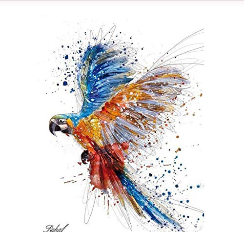 Puzzle 1000 Teile Abstrakter Papagei Lernspielzeug Für Erwachsene Zur Freizeitunterhaltung Für Kinder 26x38CM von EZMLFA