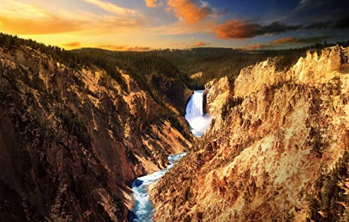 Puzzle 1000 Teile für Erwachsene, Lernspiele, Heimdekoration, Puzzle, Geschenke für Männer, Erwachsene und Kinder, Malsets, Naturlandschaft, Sonnenuntergang, Fluss, Wasserfall, Yellowstone, 38 x 52 cm Puzzle 1000 Teile für Erwachsene, Lernspiele, Heimdekoration, Puzzle, Geschenke für Männer, Erwachsene und Kinder, Malsets, Naturlandschaft, Sonnenuntergang, Fluss, Wasserfall, Yellowstone, 38 x 52 cm von EZMLFA