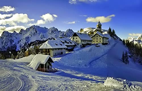 Puzzle 1000 Teile für Erwachsene, Lernspiele, Heimdekoration, Puzzle, Geschenke für Männer, Naturlandschaft, Berge, Kirchen, 38 x 52 cm Puzzle 1000 Teile für Erwachsene, Lernspiele, Heimdekoration, Puzzle, Geschenke für Männer, Naturlandschaft, Berge, Kirchen, 38 x 52 cm von EZMLFA