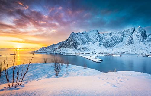 Puzzle 1000 Teile für Erwachsene, Lernspiele, Heimdekoration, Puzzle, Geschenke für Männer, Naturlandschaft, Sonnenuntergang, Berge, See, Norwegen, Lofoten-Inseln, 50 x 70 cm Puzzle 1000 Teile für Erwachsene, Lernspiele, Heimdekoration, Puzzle, Geschenke für Männer, Naturlandschaft, Sonnenuntergang, Berge, See, Norwegen, Lofoten-Inseln, 50 x 70 cm von EZMLFA