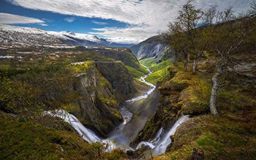 Puzzle 1000 Teile für Erwachsene und Kinder Sognefjord Pädagogische Dekompressionsspiele Freizeitpuzzle Landschaftspuzzles Spielzeug 26x38CM von EZMLFA