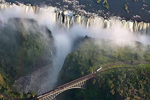 Puzzle 2000 Stück Victoria Falls Erwachsene Freizeit Unterhaltung Kinder Lernspielzeug, Freunde 70x100CM Puzzle 2000 Stück Victoria Falls Erwachsene Freizeit Unterhaltung Kinder Lernspielzeug, Freunde 70x100CM von EZMLFA