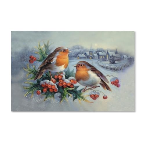 Puzzle 2000 Teile, Zwei Vögel, DIY-Kunst für Erwachsene, 38 x 52 cm, 70 x 100 cm von EZMLFA