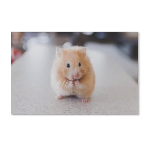 Puzzle 2000 Teile, süßer Hamster, Papierpuzzle für Kinder und Erwachsene, Puzzlespiel, Spielzeug, Geschenk zur Wanddekoration, 70 x 100 cm von EZMLFA