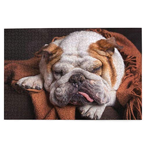 Puzzle 2000 Teile Englische Bulldoggen, Maulkorb, Haustiere, schlafende Hunde, Puzzlespielzeug, Familienspiel, Wanddekoration für Erwachsene und Jugendliche, 70 x 100 cm Puzzle 2000 Teile Englische Bulldoggen, Maulkorb, Haustiere, schlafende Hunde, Puzzlespielzeug, Familienspiel, Wanddekoration für Erwachsene und Jugendliche, 70 x 100 cm von EZMLFA