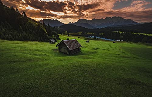 Puzzle 2000 Teile für Erwachsene, anspruchsvolle Puzzlespiele, Naturlandschaft, Felder, Wälder, Berge, Seen, Hügel, 70 x 100 cm Puzzle 2000 Teile für Erwachsene, anspruchsvolle Puzzlespiele, Naturlandschaft, Felder, Wälder, Berge, Seen, Hügel, 70 x 100 cm von EZMLFA