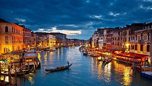 Puzzle 2000 Teile für Erwachsene und Kinder Nachtsicht auf Venedig auf dem Wasser pädagogische Dekompressionsspiele Freizeitpuzzle Landschaftspuzzles Spielzeug 70x100CM Puzzle 2000 Teile für Erwachsene und Kinder Nachtsicht auf Venedig auf dem Wasser pädagogische Dekompressionsspiele Freizeitpuzzle Landschaftspuzzles Spielzeug 70x100CM von EZMLFA