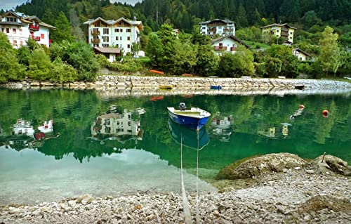 Puzzle 3D Puzzle 1000 Teile, Naturschönheit, Fluss, Boot, Italien 26x38CM Puzzle 3D Puzzle 1000 Teile, Naturschönheit, Fluss, Boot, Italien 26x38CM von EZMLFA