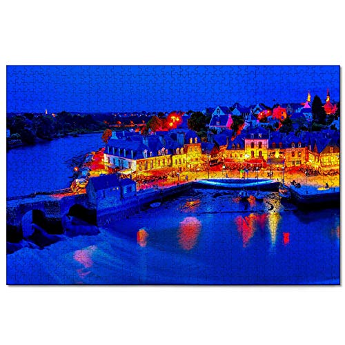 Puzzle Frankreich Auray, 1000 Teile, Puzzle für Erwachsene und Familien, Reisegeschenk, Souvenir, 70 x 50 cm von EZMLFA