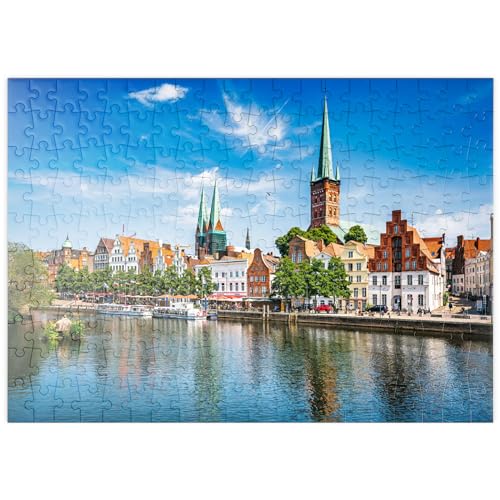 Puzzle Galaxy Lübeck mit der berühmten Frauenkirche, Schleswig-Holstein, Deutschland - Premium 1000 Teile Puzzle 70x50CM Puzzle Galaxy Lübeck mit der berühmten Frauenkirche, Schleswig-Holstein, Deutschland - Premium 1000 Teile Puzzle 70x50CM von EZMLFA