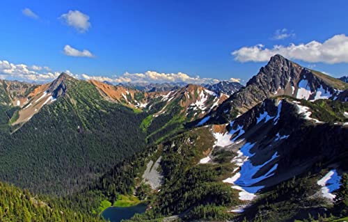 Puzzle Mädchen 3D Puzzle 1000 Teile, Naturlandschaft, Schnee, See, USA 26x38CM Puzzle Mädchen 3D Puzzle 1000 Teile, Naturlandschaft, Schnee, See, USA 26x38CM von EZMLFA