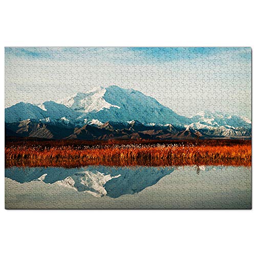 Puzzle USA Amerika Mount McKinley Alaska, 1000 Teile Spiel Kunstwerk Reise Souvenir 50x70CM Puzzle USA Amerika Mount McKinley Alaska, 1000 Teile Spiel Kunstwerk Reise Souvenir 50x70CM von EZMLFA