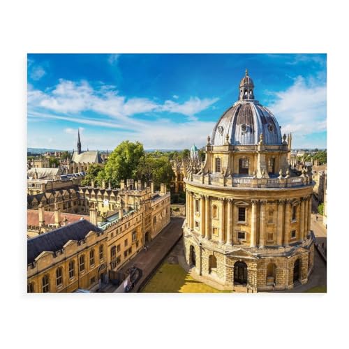 Puzzle für Erwachsene, 1000 Teile, DIY, Bodleian Library, Kartonpuzzle, schwierige Puzzles, Kinder, Lernspielzeug, Geschenkspiele, 38 x 52 cm, 52 x 38 cm von EZMLFA