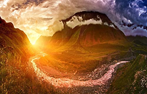 Puzzle für Erwachsene, 1000 Teile, Geschenkideen für Erwachsene, Sonnenuntergang, Berg, Sonnenaufgang, 38 x 52 cm Puzzle für Erwachsene, 1000 Teile, Geschenkideen für Erwachsene, Sonnenuntergang, Berg, Sonnenaufgang, 38 x 52 cm von EZMLFA