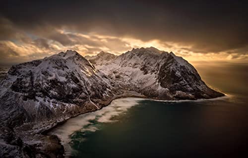 Puzzle für Erwachsene, 1000 Teile, Lernspiele, Heimdekoration, Geschenke für Männer, Berge, Küste, Norwegen, 50 x 70 cm Puzzle für Erwachsene, 1000 Teile, Lernspiele, Heimdekoration, Geschenke für Männer, Berge, Küste, Norwegen, 50 x 70 cm von EZMLFA