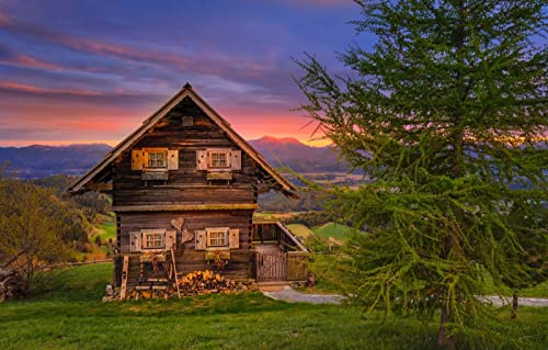 Puzzle für Erwachsene, 1000 Teile, Lernspiele, Heimdekoration, Geschenke für Männer, Naturlandschaft, Sonnenuntergang, Berge, Felder, Österreich, Wald, Magdalenburg, 50 x 70 cm Puzzle für Erwachsene, 1000 Teile, Lernspiele, Heimdekoration, Geschenke für Männer, Naturlandschaft, Sonnenuntergang, Berge, Felder, Österreich, Wald, Magdalenburg, 50 x 70 cm von EZMLFA