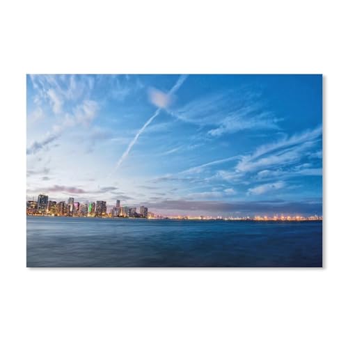 Puzzle für Erwachsene, 1000 Teile, Miami, Florida, Meer, Lichter, Stadt, klassisches Puzzle, Teenager, Jungen, Mädchen, Puzzles für DIY, intellektives Lernspiel, Geschenk, Heimdekoration, 38 x 52 cm, Puzzle für Erwachsene, 1000 Teile, Miami, Florida, Meer, Lichter, Stadt, klassisches Puzzle, Teenager, Jungen, Mädchen, Puzzles für DIY, intellektives Lernspiel, Geschenk, Heimdekoration, 38 x 52 cm, von EZMLFA
