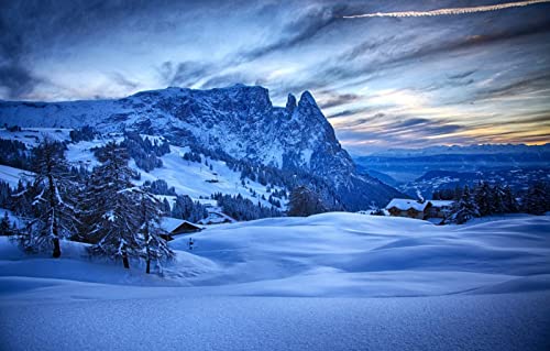 Puzzle für Erwachsene, 1000 Teile, Naturschönheit, Schnee, Haus, 50 x 70 cm Puzzle für Erwachsene, 1000 Teile, Naturschönheit, Schnee, Haus, 50 x 70 cm von EZMLFA
