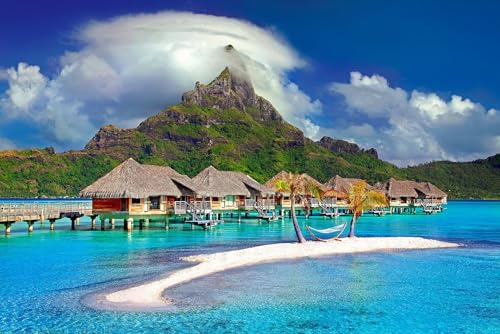 Puzzle für Erwachsene, 1000 Teile, Polynesien, Französisch-Polynesien, Tahiti-Landschaft, 50 x 70 cm Puzzle für Erwachsene, 1000 Teile, Polynesien, Französisch-Polynesien, Tahiti-Landschaft, 50 x 70 cm von EZMLFA