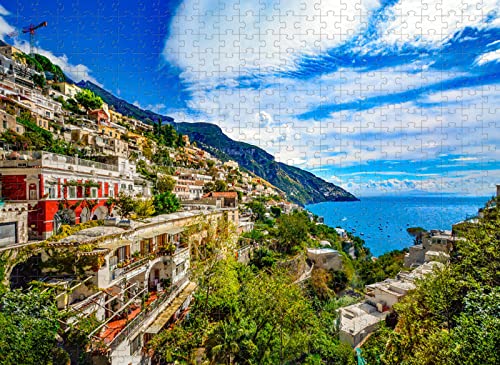 Puzzle für Erwachsene, 1000 Teile, Positano-Spielzeug, Denksportaufgabe für Kinder, 38 x 52 cm von EZMLFA