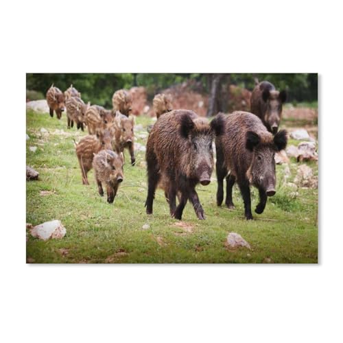 Puzzle für Erwachsene, 1000 Teile, für Erwachsene und Kinder, Wildschwein, Kunstwerk, geistiges Lernspielzeug, Geschenke, 38 x 52 cm Puzzle für Erwachsene, 1000 Teile, für Erwachsene und Kinder, Wildschwein, Kunstwerk, geistiges Lernspielzeug, Geschenke, 38 x 52 cm von EZMLFA