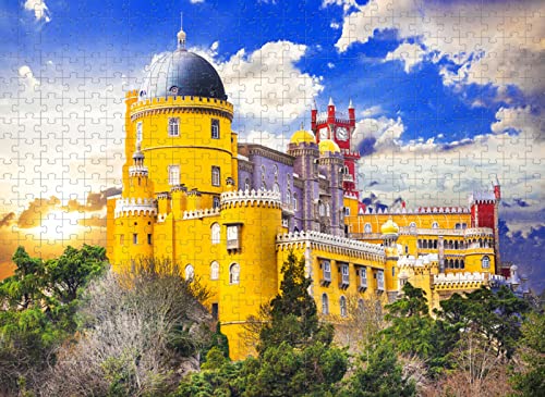 Puzzle für Erwachsene, 1000 Teile, gelbes Schloss, Puzzlespiel, Geschenk, 70 x 50 cm Puzzle für Erwachsene, 1000 Teile, gelbes Schloss, Puzzlespiel, Geschenk, 70 x 50 cm von EZMLFA
